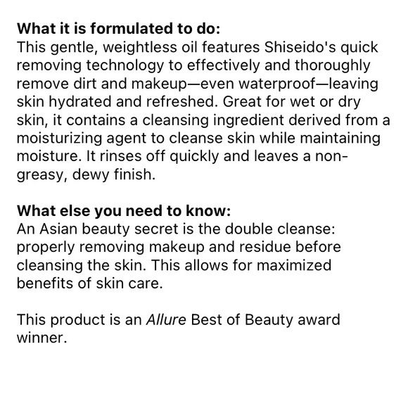 Never opened Shiseido cleansing oil - Picture 2 of 3